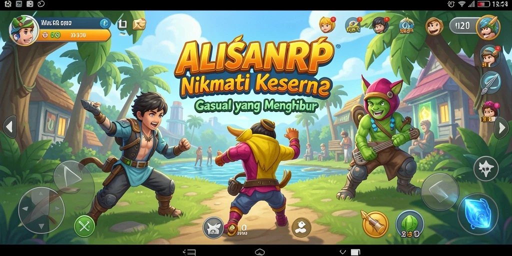 Tampilan gameplay seru dari ALISANRP dengan karakter menarik.