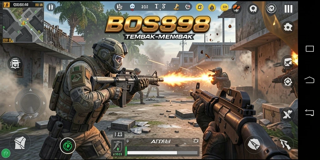 Tampilan gameplay <strong>BOS898</strong> yang penuh aksi dan strategi.