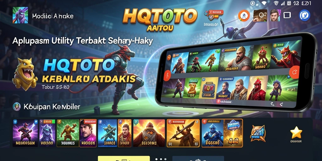 Screenshot utama HQTOTO menunjukkan antarmuka aplikasi yang user-friendly.