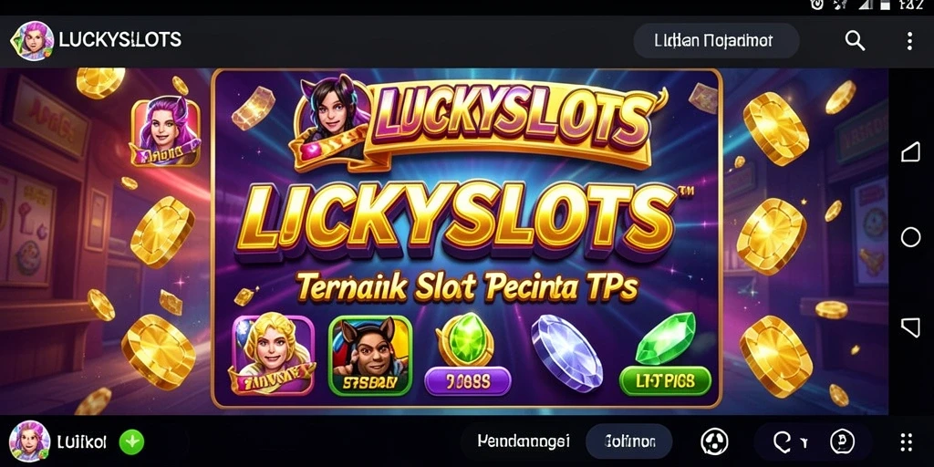 Tampilan gameplay seru LUCKYSLOTS dengan efek visual menarik.