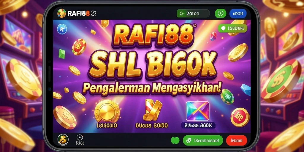 Screenshot gameplay RAFI88 yang menunjukkan gulungan slot penuh warna.